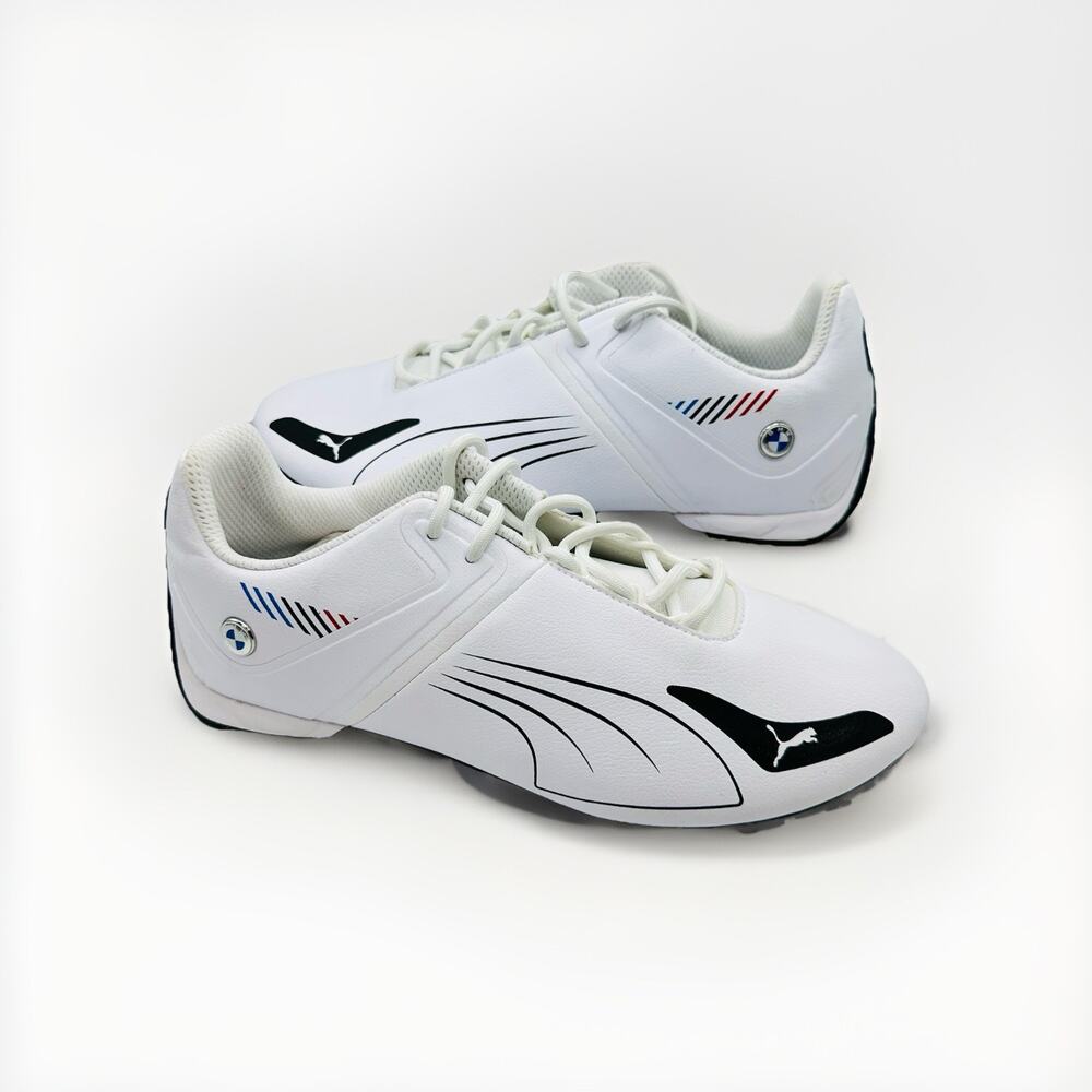 PUMA Bmw M Motorsport A3rocat Lace Up Mens White Sneakers Casual Shoes Size 9